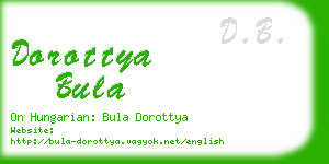 dorottya bula business card